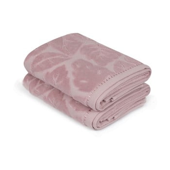 Set 2 prosoape velver, 50 x 90 cm, violet