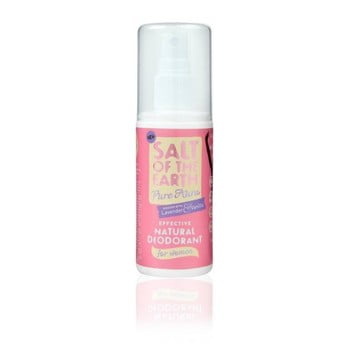 Spray deo natural Salt of the Earth Pure Aura, 100 ml, parfum de lavandă și vanilie