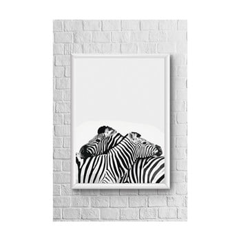 Poster piacenza art two zebras