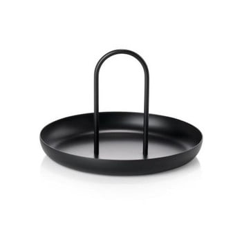 Tavă din metal pentru servire zone singles, ø 20 cm, negru