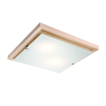 Plafonieră pătrată lamkur plafond, 35 x 35 cm, natural