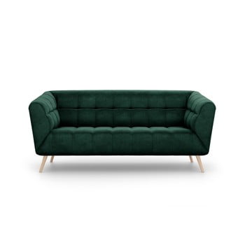 Canapea cu tapițerie de catifea interieurs 86 Étoile, 170 cm, verde închis