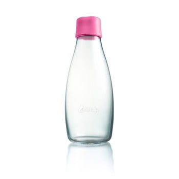 Sticlă cu garanție pe viață retap, 500 ml, roz deschis