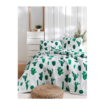 Set cuvertură de pat și față de pernă din bumbac lura parihno, 160 x 220 cm