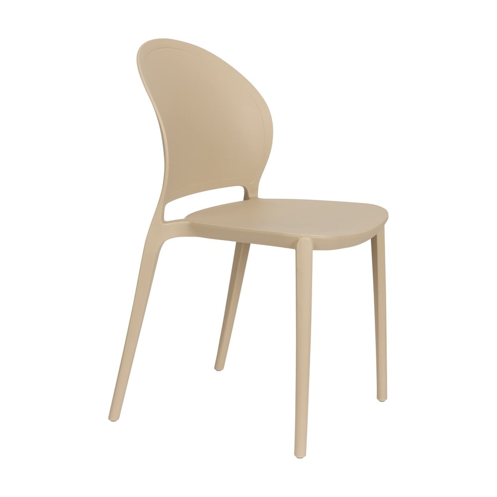 Béžová plastová zahradní židle Sjoerd – White Label