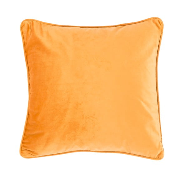 Světle oranžový polštář Tiseco Home Studio Velvety, 45 x 45 cm