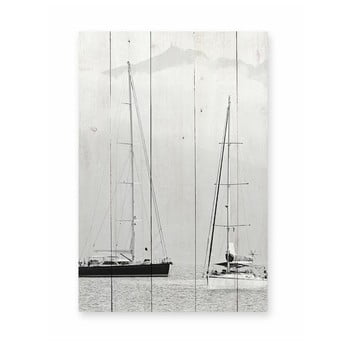 Tablou din lemn de pin Really Nice Things Nautica Fotografia, 40 x 60 cm