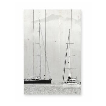 Tablou din lemn de pin really nice things nautica fotografia, 40 x 60 cm