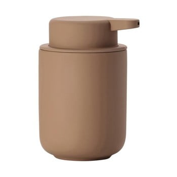 Dispensor din ceramică pentru săpun zone ume amber, 250 ml, maro ambră