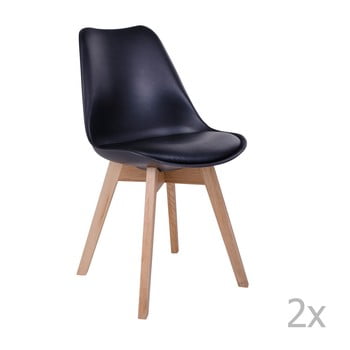 Set 2 scaune house nordic molde, negru