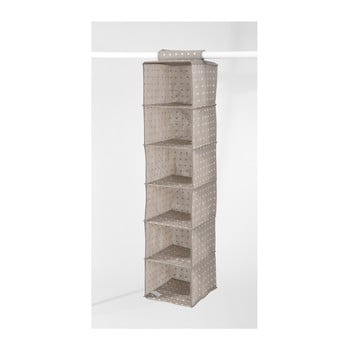 Organizator pentru dulap compactor dots, 6 compartimente, bej
