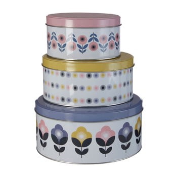 Set 3 cutii depozitare din tablă premier housewares joni