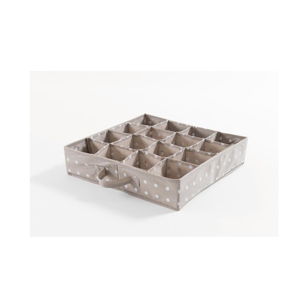 Béžový organizér do zásuvky s 16 přihrádkami Compactor Dots