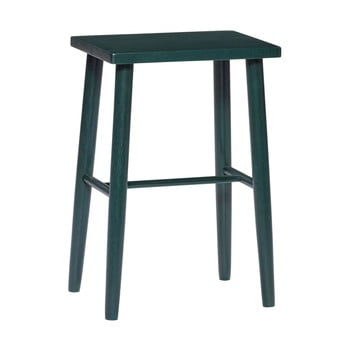 Scaun bar din lemn de stejar hübsch oak bar stool, înălțime 52 cm, verde închis