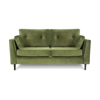 Canapea cu trei locuri vivonita portobello, verde 