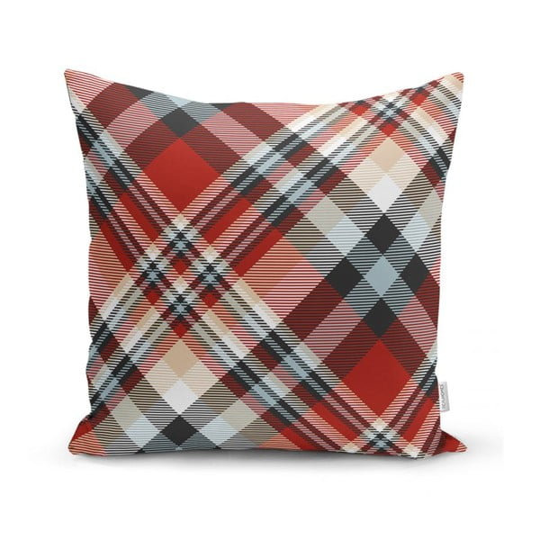 Červený dekorativní povlak na polštář Minimalist Cushion Covers Flannel, 35 x 55 cm