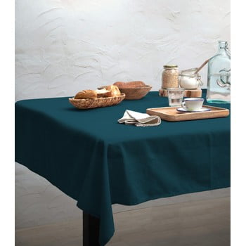 Față de masă linen couture turquoise, 140 x 200 cm