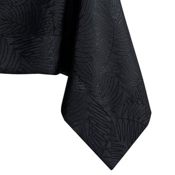 Față de masă ameliahome gaia black, 140 x 400 cm, negru