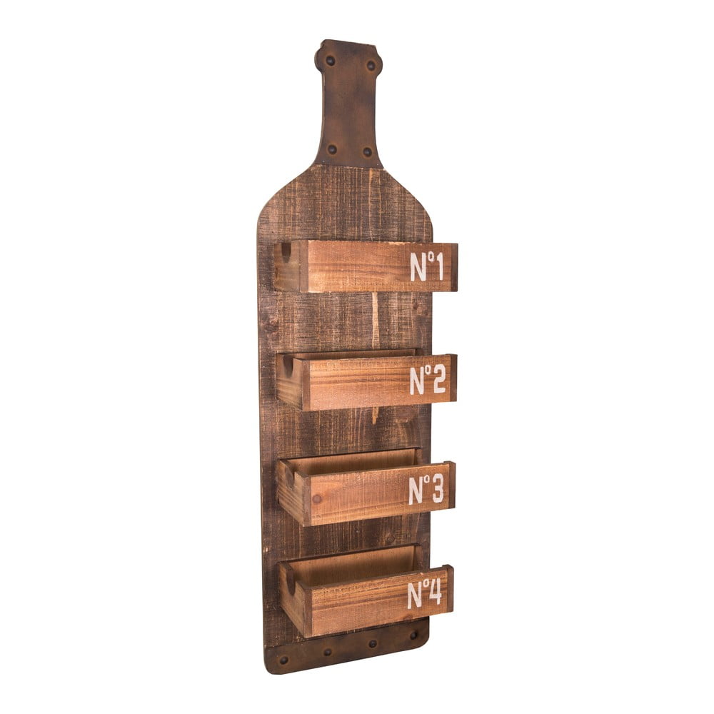 E-shop Nástěnná dřevěná polička Antic Line Bottle