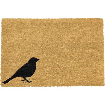 Covoraș intrare din fibre de cocos artsy doormats bird, 40 x 60 cm