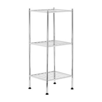 Cărucior pentru depozitare cu 3 nivele și polițe premier housewares chrome