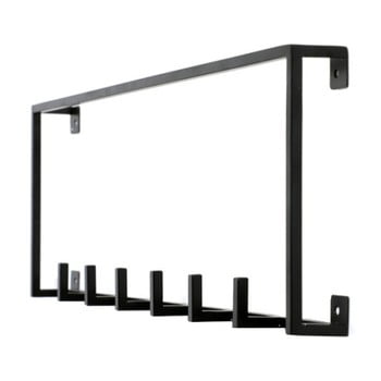 Cuier din fier pentru perete canett joy emily, 16 x 50 cm, negru