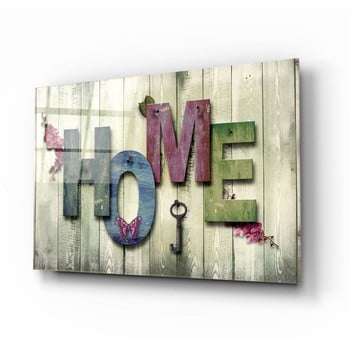 Tablou din sticlă insigne home