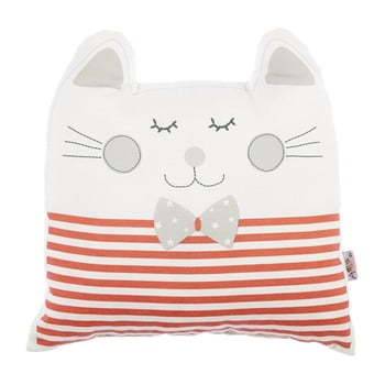 Pernă din amestec de bumbac pentru copii apolena pillow toy big cat, 29 x 29 cm, roșu