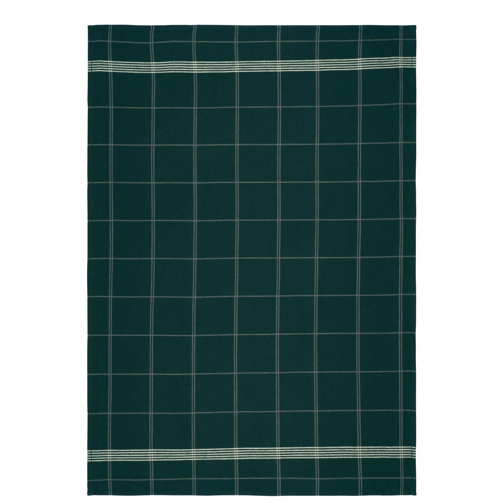 Zelená kuchyňská utěrka z bavlny Södahl Geometric, 50 x 70 cm