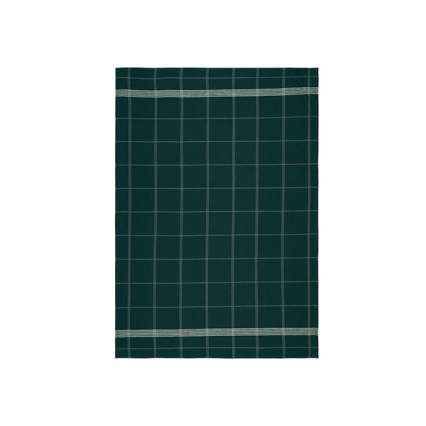 Zelená kuchyňská utěrka z bavlny Södahl Geometric, 50 x 70 cm
