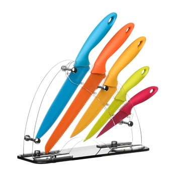Set 5 cuțite cu suport premier housewares