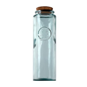 Recipient din sticlă reciclată cu dop ego dekor authentic, 1,8 l