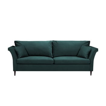 Canapea extensibilă cu 3 locuri și spațiu pentru depozitare mazzini sofas pivoine, verde albastru