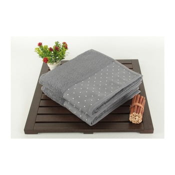 Set 2 prosoape din bumbac patricia, 50 x 90 cm, gri