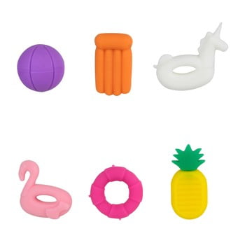 Set 6 decorațiuni pentru pahare le studio pool party