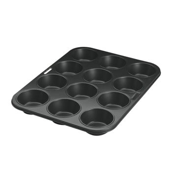 Formă de copt pentru 12 brioșe metaltex, 30 x 30 cm
