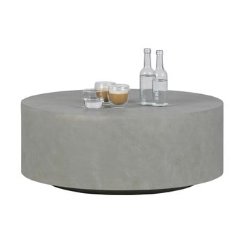 Măsuță de cafea woood dean, Ø 80 cm, gri