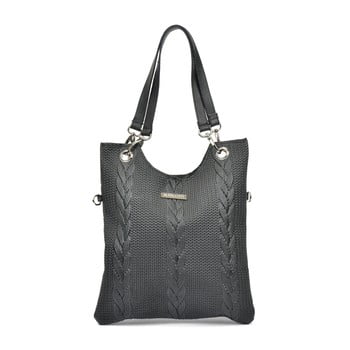 Poșetă din piele mangotti bags lidia, negru