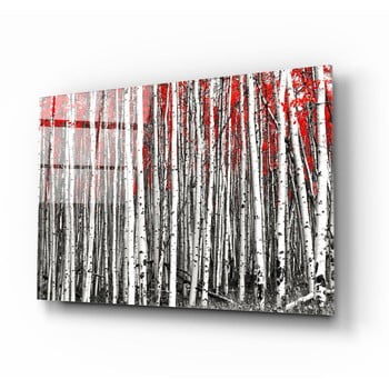 Tablou din sticlă insigne birches
