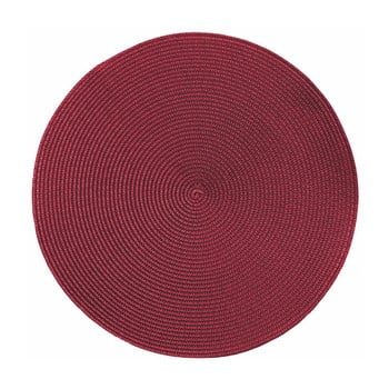 Suport pentru farfurie tiseco home studio round chambray, ø 38 cm, roșu