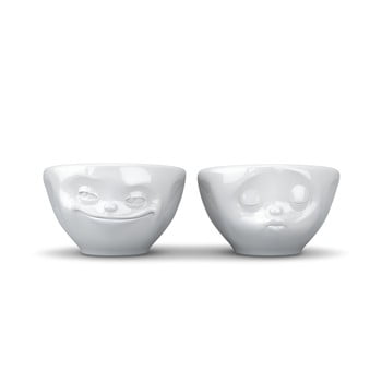 Set 2 cești din porțelan 58products, alb
