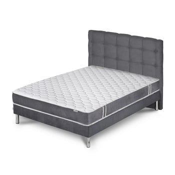 Pat cu saltea stella cadente maison syrius saches 160 x 200 cm, gri