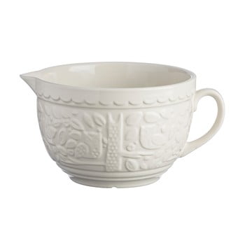 Bol din ceramică cu gură de scurgere mason cash in the forest, 1,9 l, alb