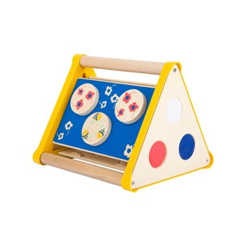 Jucărie motrică din lemn pentru copii legler triangle