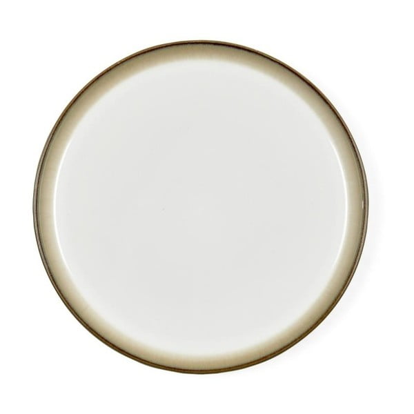 Krémově bílý kameninový mělký talíř Bitz Mensa, průměr 27 cm