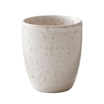 Cană din gresie ceramică pentru espresso bitz basics matte cream, 100 ml, crem