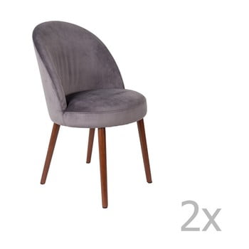 Set 2 scaune dutchbone barbara, gri