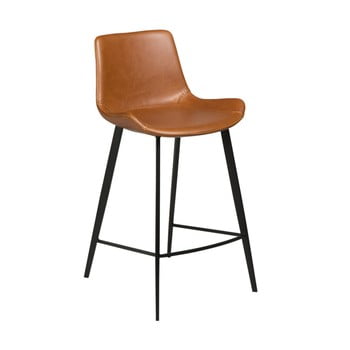 Scaun de bar din piele dan-form denmark hype, maro deschis