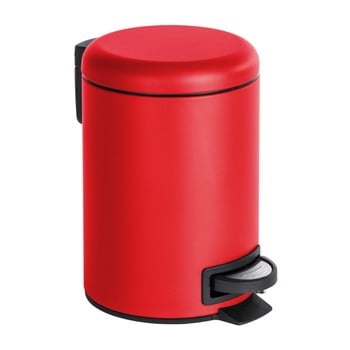 Coș de gunoi cu pedală Wenko Leman, 3 l, roșu