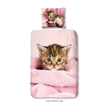 Lenjerie de pat din bumbac pentru copii Muller Textiels Premento Sweety, 140 x 200 cm